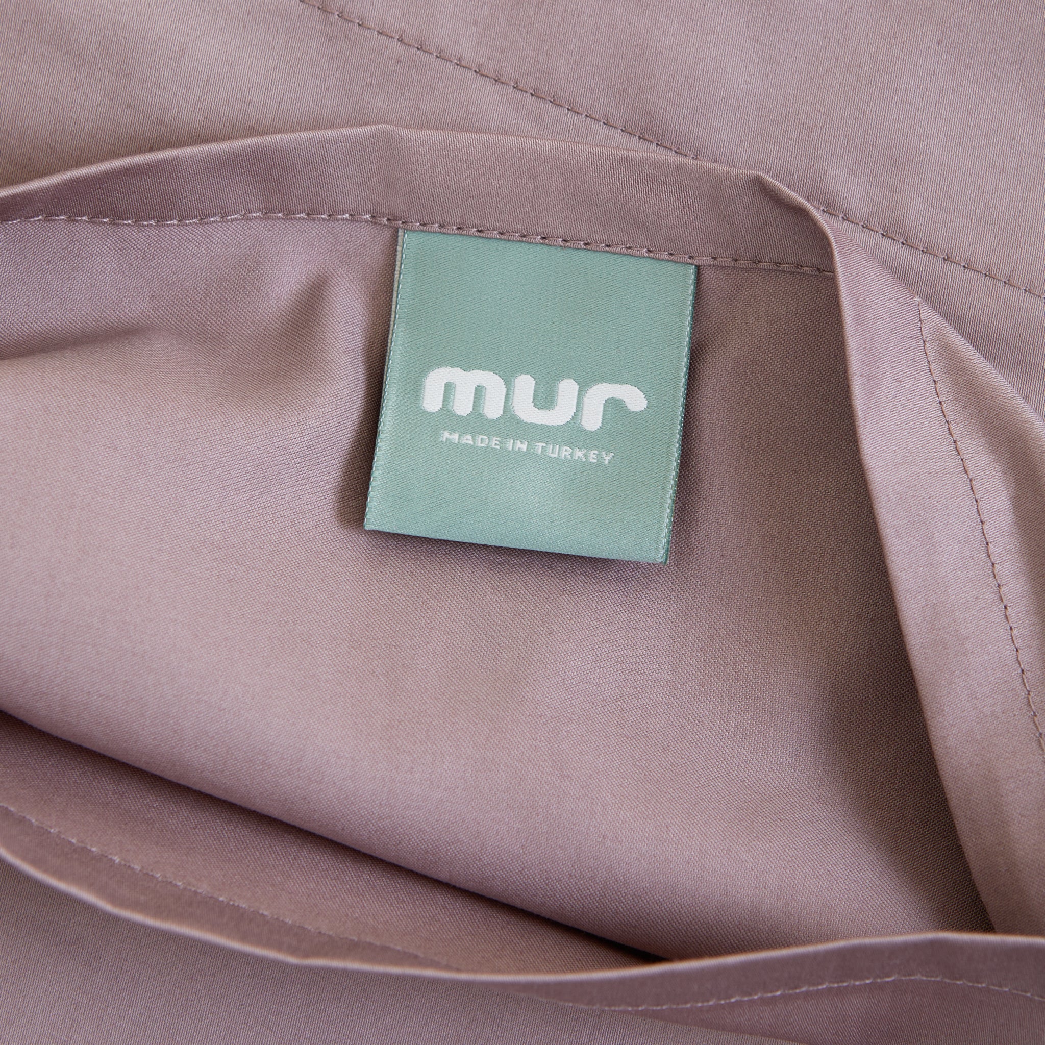 Sateen Pillowcase Anthracite & Cocoa