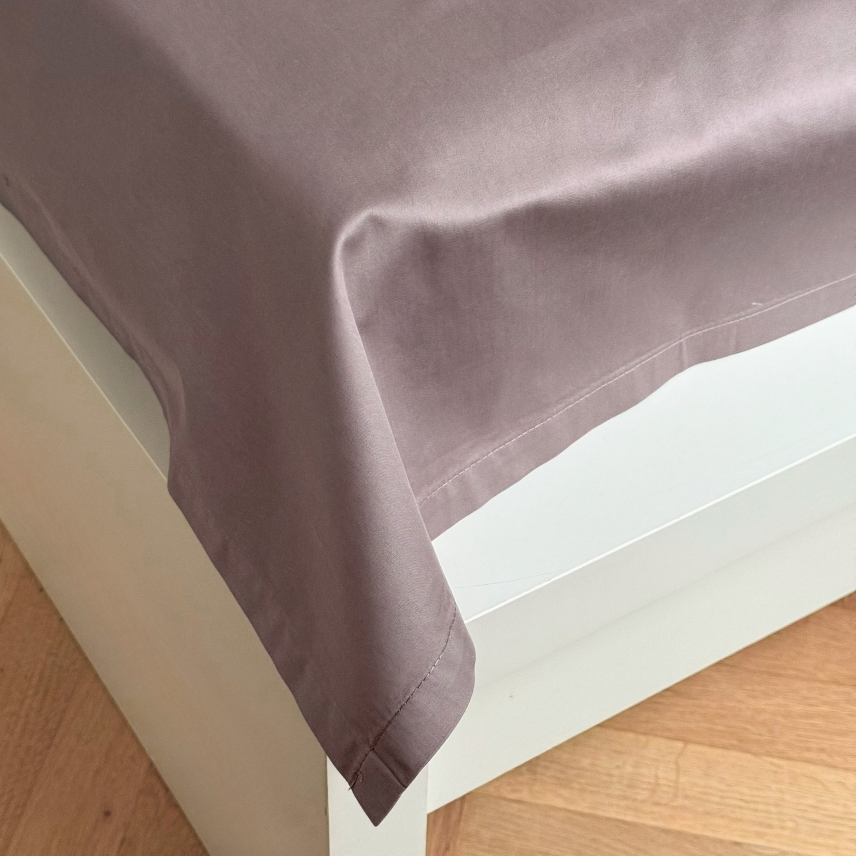 Sateen Flatsheet Anthracite & Cocoa