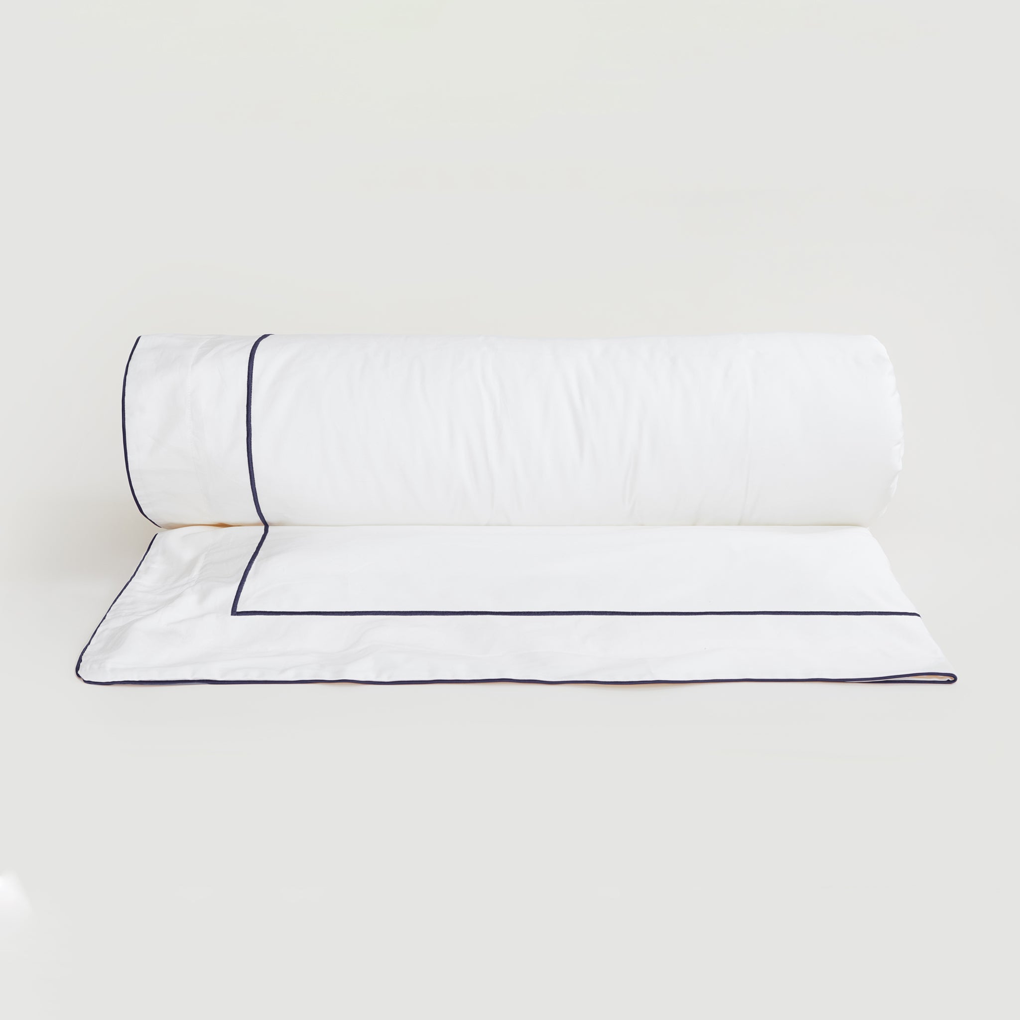 Housse de couette en satin – Sugar Swizzle & Bleu marine